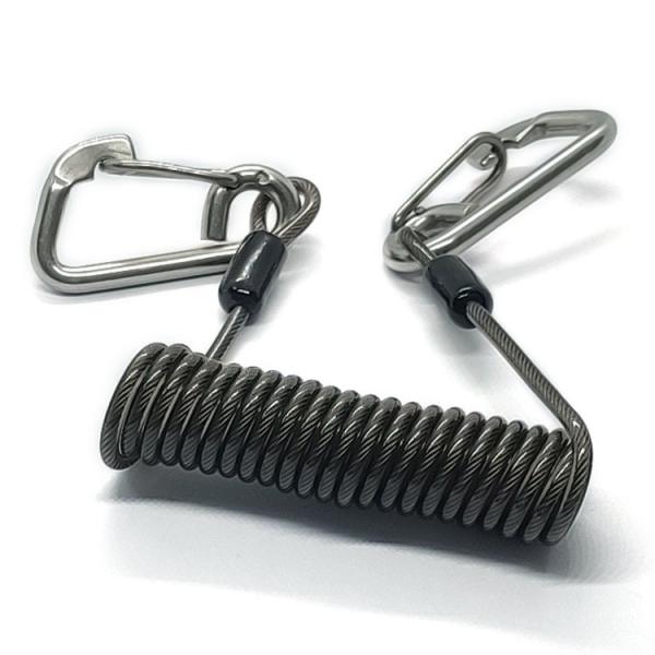 Popular Coil Spring Lanyard With Safety Retractable Warriors Lanyards
