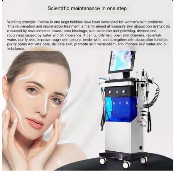 Aqua кожи машины красоты гидры перевозчика угорь лицевой глубоко очищая 14 в 1