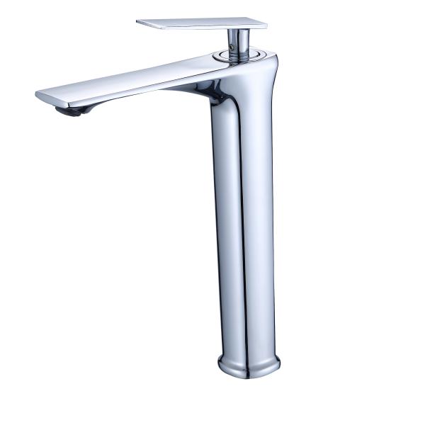 Zinc Modern Chrome Vessel Sink Faucet Ceramic Cartridge Basin Mixer Tap