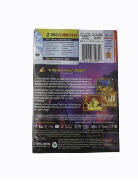 Free DHL Shipping@New Release Blu Ray Disney Cartoon Movies Princess and the Frog