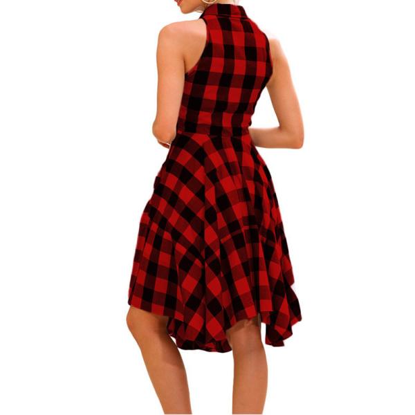 Vestido ocasional da luva do decote em V da manta das mulheres