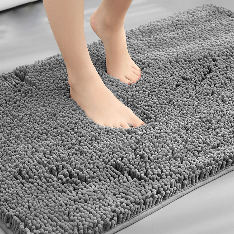 Не форма циновки ванны синеля выскальзывания Washable прямоугольная