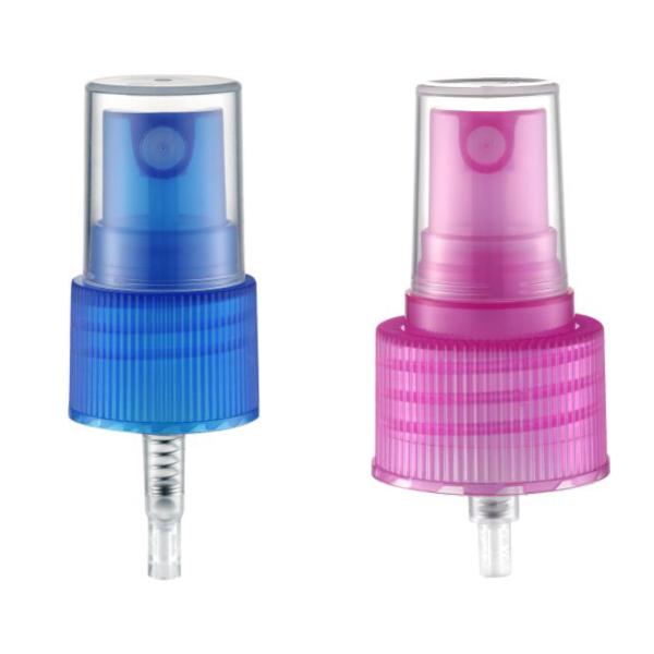 Smooth Ribber Aluminium Closure PP Plastic Fine Mist Sprayer Pump for Various Bottles