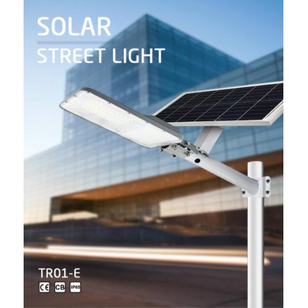 80Wh Monocrystalline Solar Panel Street Light Aluminium Housing 2000lm 200w