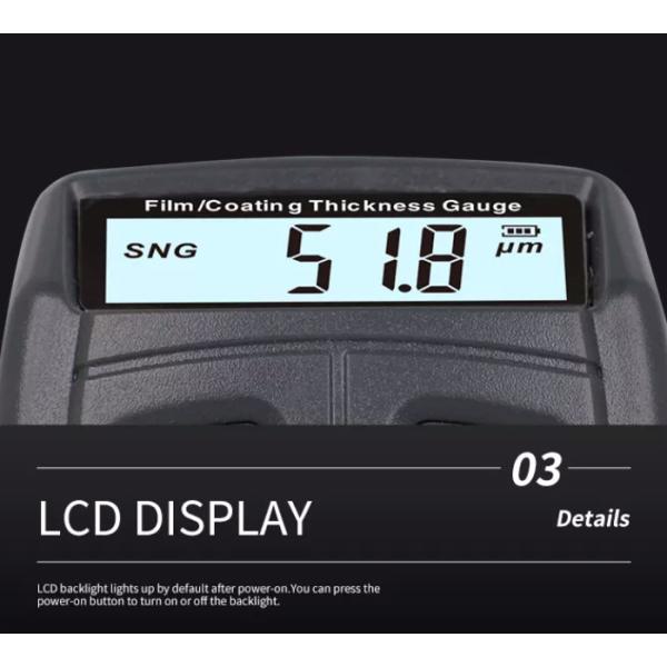 Датчик толщины LCD фильма цифров покрывая показывает WT200A для стальной алюминиевой плиты меди металла