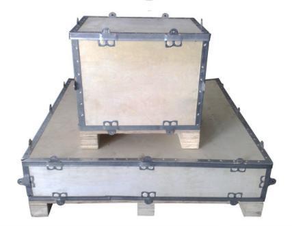Custom Wooden Box Packaging Stackable Wooden Packing Crates In Transit
