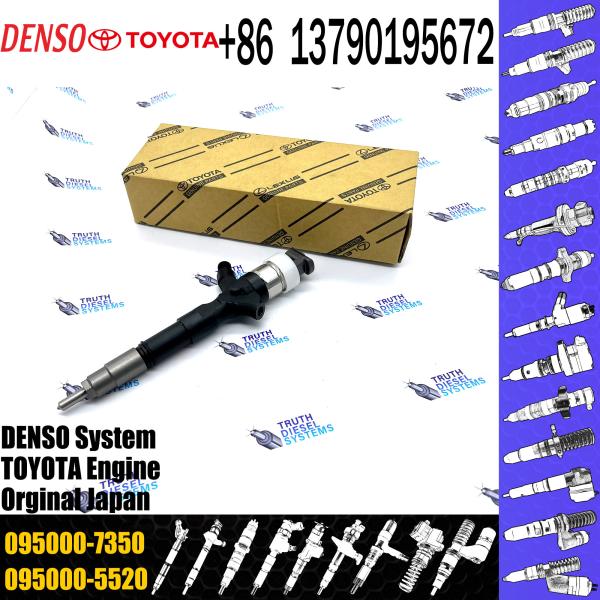 Инжектор дизельного топлива DENSO 0950007350 095000-7350 Для Toyota 1KD-FTV Prado D4D J120 23670-30080 23670-30180