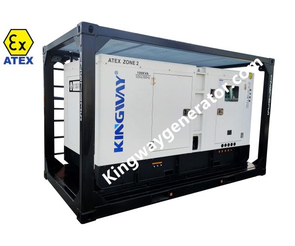 Générateur anti-explosion ATEX de 20 KVA pour l'industrie pétrolière et gazière avec cadre de levage DNV