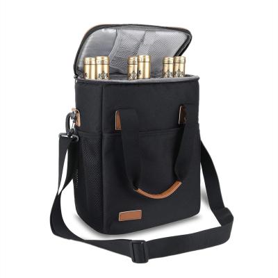 Oxford Insulated Backpack Cooler Bag Bottle Beer Wine Cooler Backpack 10X6X13