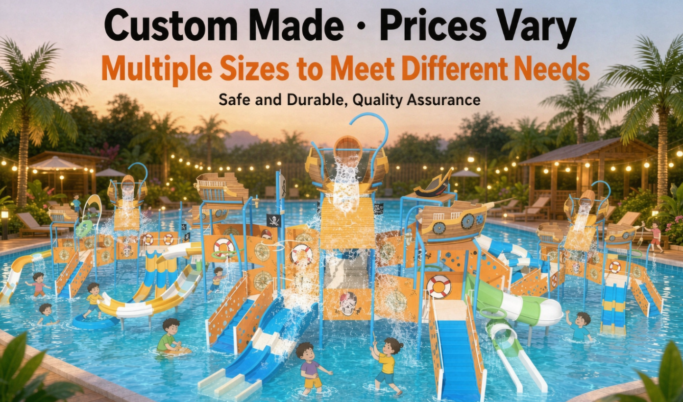 SWJ-002 Pirate Theme of the Caribbean Water House Playground Interactive Water Play Childrens Splash Pad