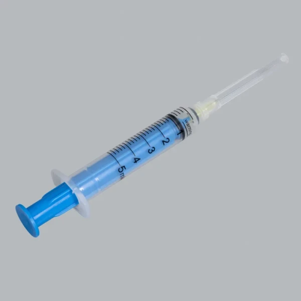 Medical Supply Disposable Manual Retractable Safety Syringe with Luer Lock Needle