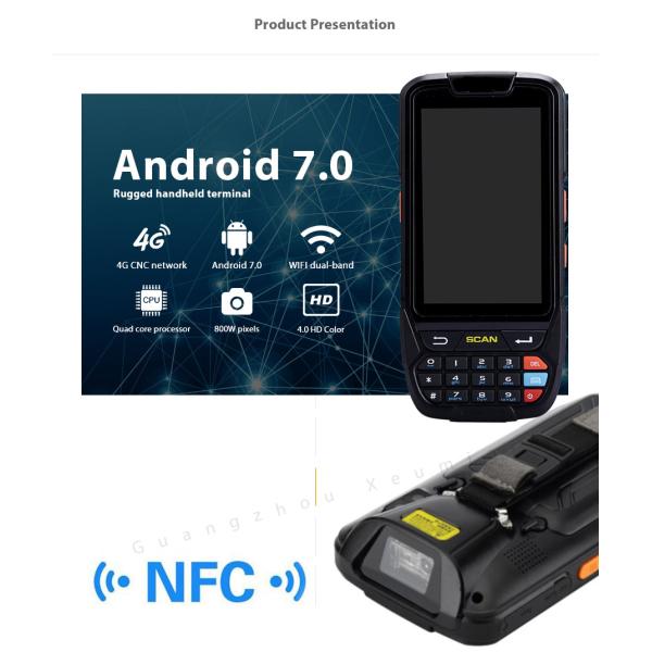 Wireless 4G GPS Handheld PDA Device Rugged Bluetooth NFC Android PDA Barcode Scanner
