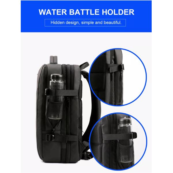 Обратимый течебезопасный рюкзак дела случайный расширяемый с портом USB