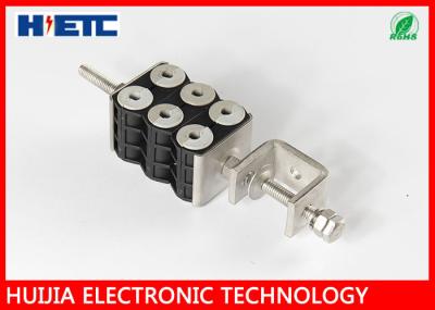 Six Holes Coaxial Cable Clamps , 7/8 Coaxial Cable Wall Fasteners