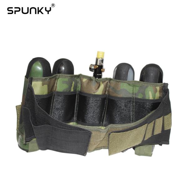 Camo Military Paintball 4+1 Harness Battle Pack for Load 4 Pods and 1 HPA Tank