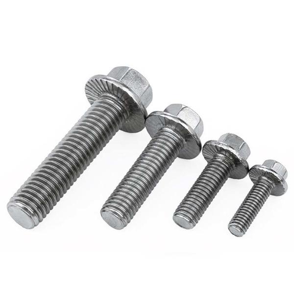 Gr2 Gr5 Titanium alloy Metal Bolt Anodized Hex Head Flange Bolt DIN6921