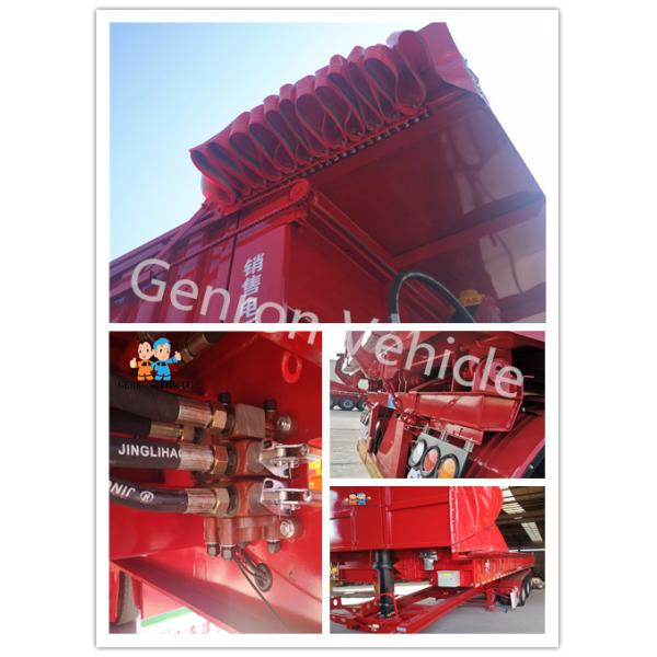 2 eixos que 50T despejam semi o reboque do caminhão para areias da entrega exportam para Cazaquistão, Usbequistão, Malásia, e assim por diante.