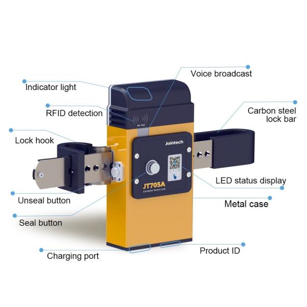 Security Bluetooth GPS Padlock 4G Global Tracking Electronic Container Lock