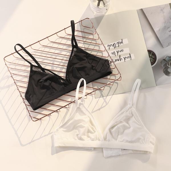 ODM Plus Size Bra Sets Strapless 18-35 Years Women'S Brief Sets Black Lingerie