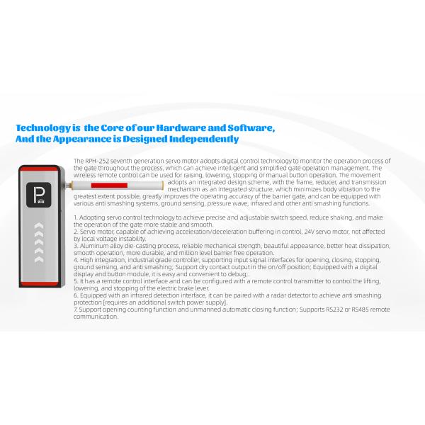 RPH-252 Servo-Controlled Parking Barrier Precision. Durability. Intelligent Control.