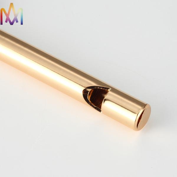 Одиночный дизайн трубки делает шарм водостойким свистка золота 88MM латунный