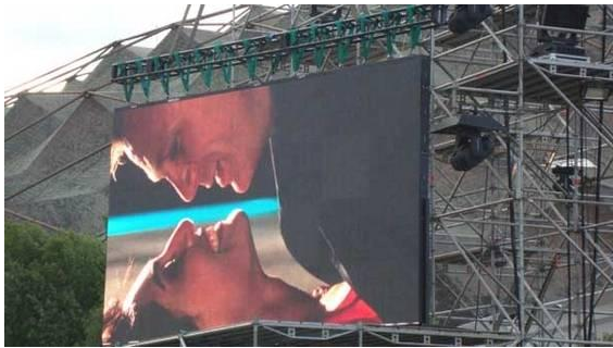 Наружное видео P8 светодиодный экран яркость 7000cd 3840Hz Большой экран IP65 P1.25 COB