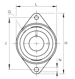 INA RCJTZ35 Two-bolt Flange Pillow Block Ball Bearing in cast iron RCJTZ35-XL Housing Units