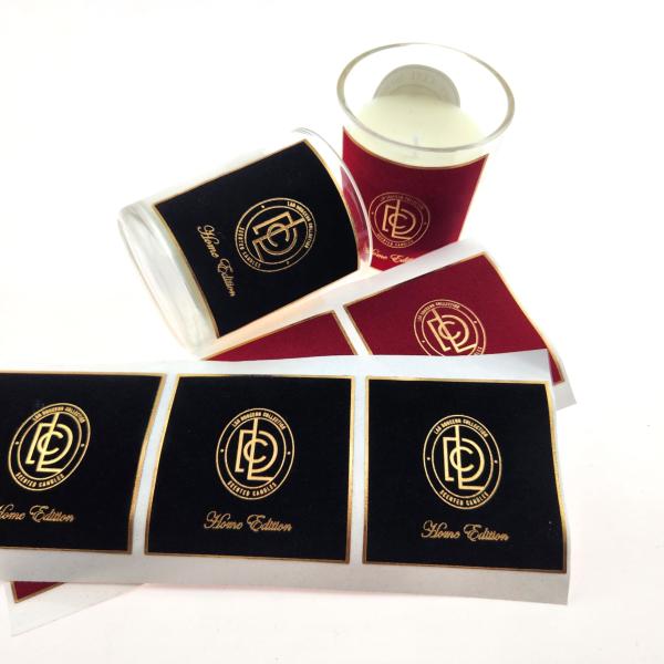 Hot Sale Velvet Sticker Labels Female Perfume OEM Original Perfume Metal Label for Self-Adhesive