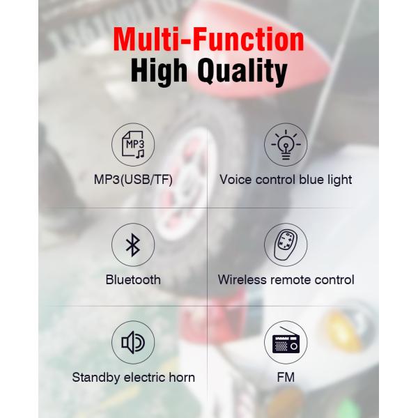 12V 2KG Tyre Motorcycle Mp3 Audio Alarm System Voice Control