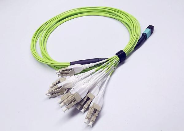16 Core Low Loss Duplex Patch Cord , 3.0mm Multimode LSZH Om5 Fiber Optic Cable
