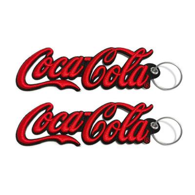 Promotion Gift OEM Custom Logo Keychain ,  Embroidered Keychain Tag
