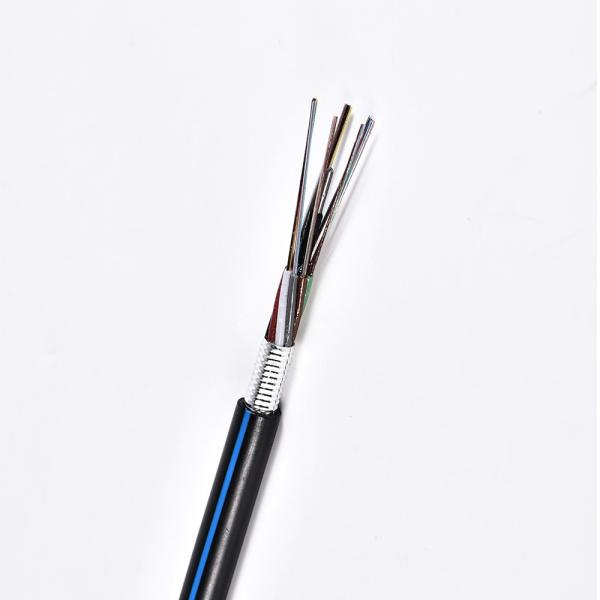 96core G652D Single Mode Armoured Fiber Cable Steel Wire