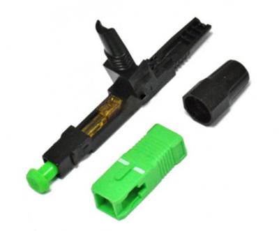 Conector Singlemode rápido da fibra óptica do SC do UPC APC com fibra para dentro