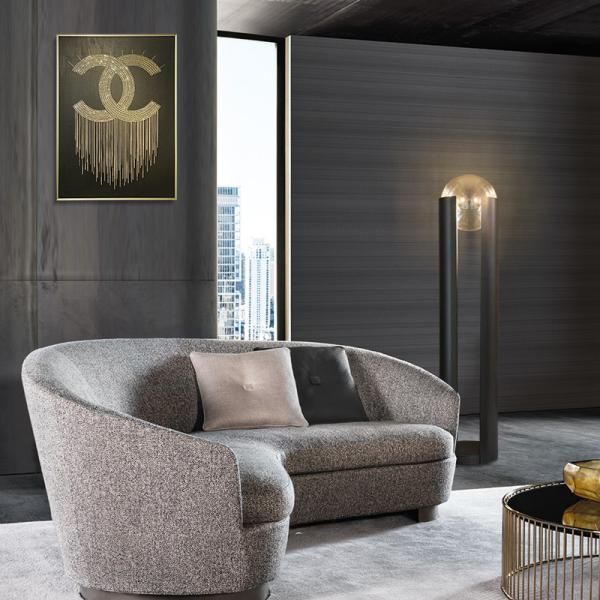 Nordic minimalist living room LED floor lamp postmodern hotel clubhouse cafe light（WH-MFL-32)