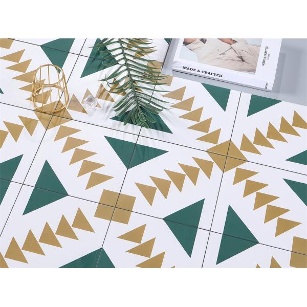 Green Yellow 200x200mm Ceramic Rustic Tile for Bathroom Wall