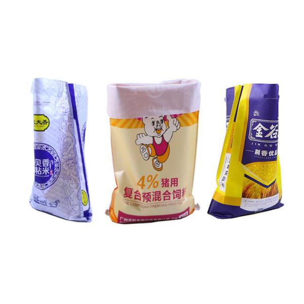 100% Reusable 5kg Polypropylene Woven Rice Bags Environment Friendly