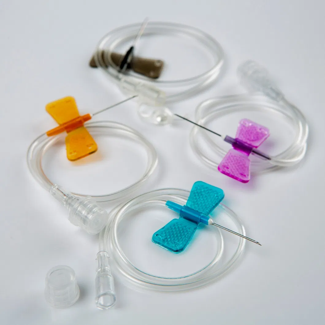 Siny Disposable Medical Supply Plastic Rotating Type Soft Connection Blood Needle