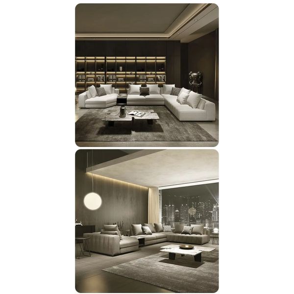 Mail Packing Modern L Shape Sectional Couch Set Luxury Italian Design Living Room Sofa Sectional Furniture