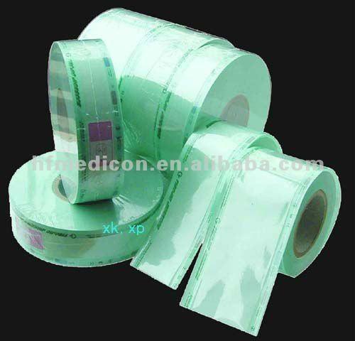 Heat Sealing Flat Sterilization Rolls, sterile pouch reels in low price