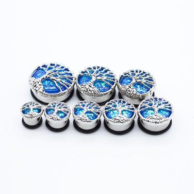 as tomadas da orelha de 13mm escavam um túnel a árvore Dichroic azul 304 da vida da joia do corpo de aço inoxidável