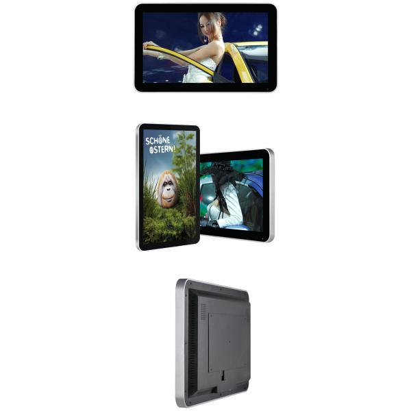 Super Wide Wall Mount Lcd Display / Interactive Digital Signage Touch Screen Advertising Board