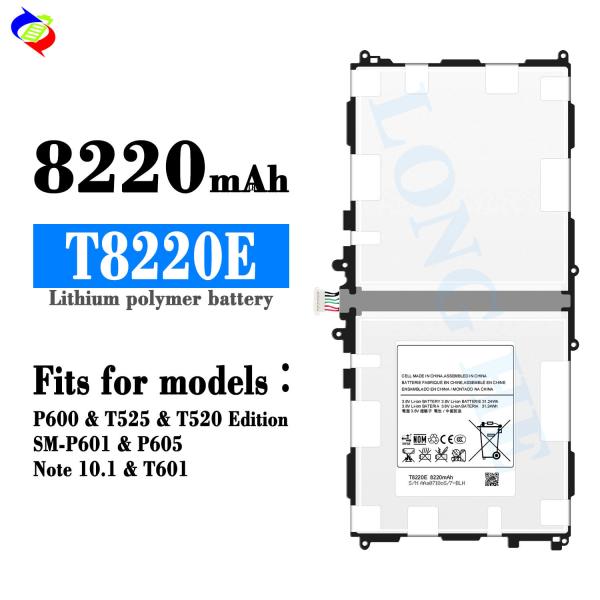8220mAh T8220E Galaxy Note 10.1 2014 P600 P601 P605 T525 T520 Battery for Samsung Galaxy P601 Battery