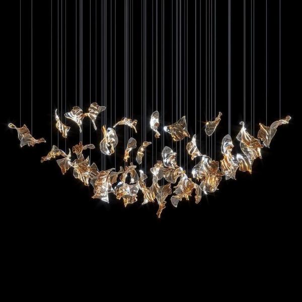 DALI Dimming Pendants Elegant Acrylic Design Ceiling Lighting For Modern Hotel