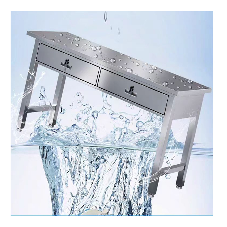 Modern Stainless Steel Sink Bench Industrial Grade Stainless Steel Wash Station Customized