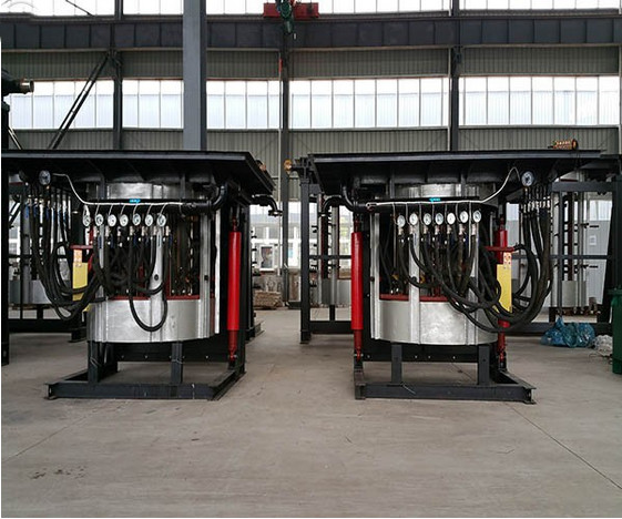 Medium Frequency Hydraulic Steel shell furnace KGPS-1400KW /2000kg