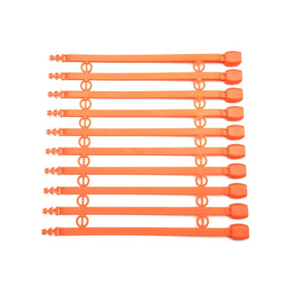 High Strength 194 N Plastic Security Seal with 222 mm Overall Length and PP PC Material for Secure Cargo