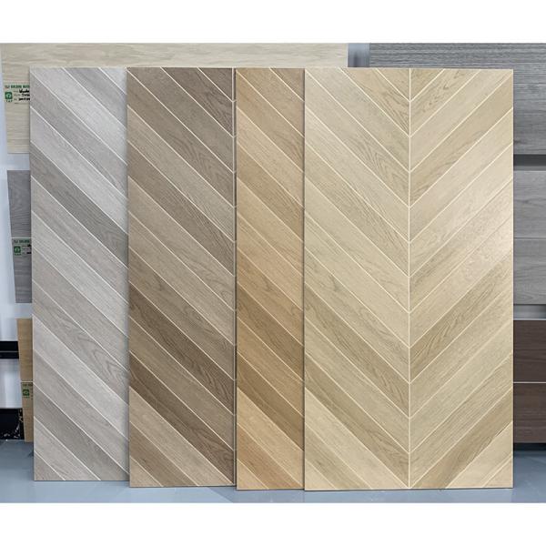 azulejos de madeira Matte Glazed Surface Finish da grão 60x120