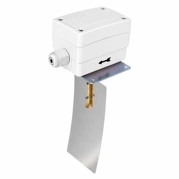 KAFS Air Flow Switch with Stainless Steel Vane, IP54 Protection, and SPDT Contact Configuration for HVAC Ducts