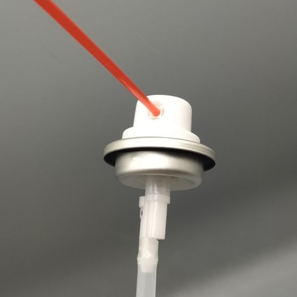 Sterilizable 360 Degree Aerosol Valve With Actuator for Medical Disinfectants and Cleanroom Solutions with Fine Mist and Leak-Proof Seal
