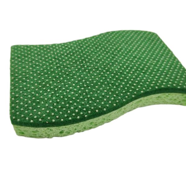 Eco-Friendly Wood Pulp Wave Sponge for Kitchen Cleaning